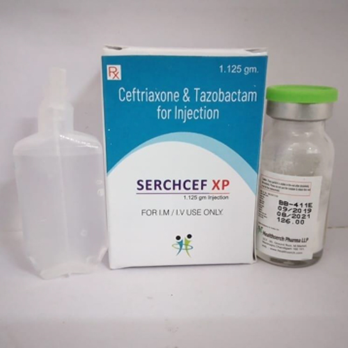 Product Name: Serchcef XP, Compositions of Ceftriaxone & Tazobactam for Injection are Ceftriaxone & Tazobactam for Injection - Healthserch Pharma LLP