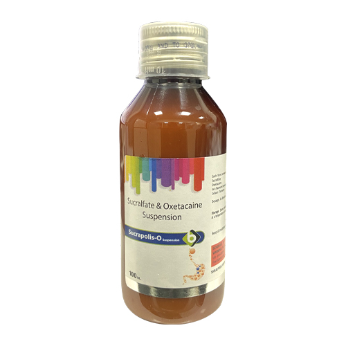 Product Name: SUCRAPOLIS O, Compositions of Sucralfate & oxetacaine  Suspension are Sucralfate & oxetacaine  Suspension - Biopolis Lifesciences Private Limited