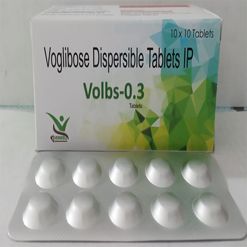 Product Name: Volbs 0.3 , Compositions of Volbs 0.3  are Voglibose Dispersible Tablets IP  - Orange Biotech Private Limited