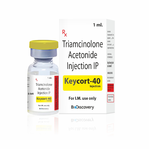 Product Name: Keycort 40, Compositions of Keycort 40 are Triamcinolone Acetonide Injection IP - Biodiscovery Lifesciences Private Limited