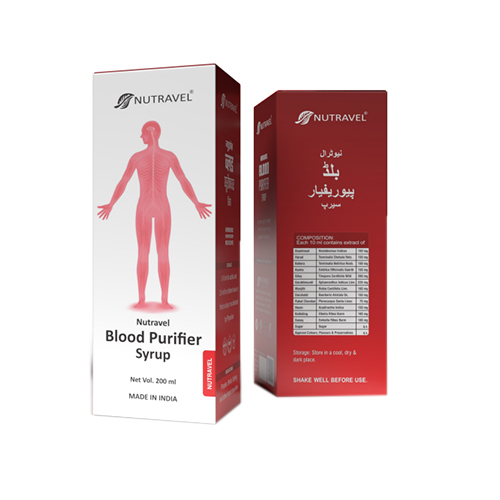 Product Name: Blood Purifier Syrup , Compositions of Ayurvedic Syrup  are Ayurvedic Syrup  - Nutravel Healthcare