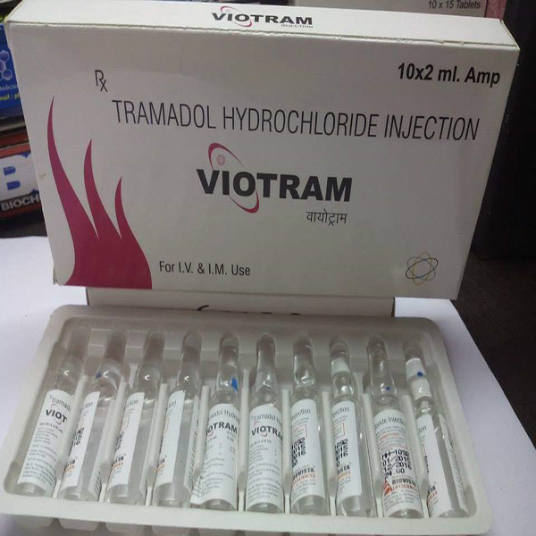 Product Name: VIOTRAM, Compositions of VIOTRAM are TRAMADOL HYDROCHLORIDE INJECTION - Biovista Lifesciences