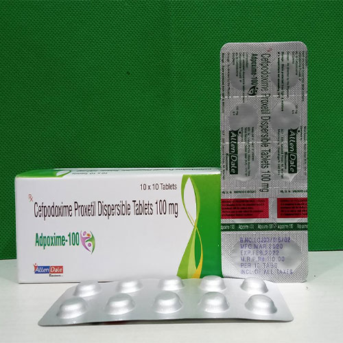 Product Name: Adpoxim 100, Compositions of Adpoxim 100 are Cefpodoxim Proxetil Dispersible - Allen Dale Biosciences