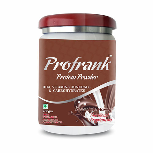 Product Name: Profrank, Compositions of Profrank are DHA,Vitamins,Minerals & Carbohydrates - Biofrank Pharmaceuticals India Private Limited