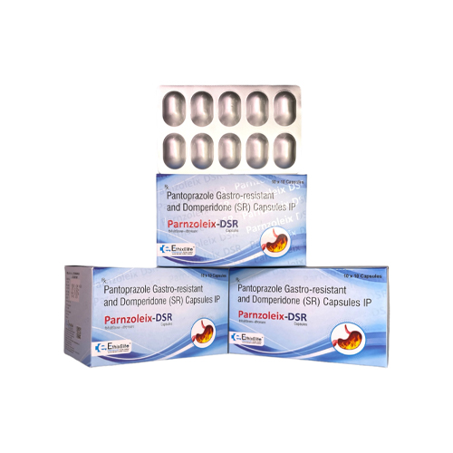 Product Name: PARNZOLEIX DSR, Compositions of PARNZOLEIX DSR are Pantoprazole Gastro-resistanteix DS PZSR and Domperidone (SR) Capsules IP - EthixElite Lifesciences Private Limited