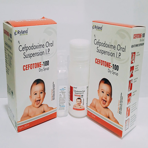 Product Name: CEFOTONE 100, Compositions of Cefpodoxime Oral Suspension I.P. are Cefpodoxime Oral Suspension I.P. - Ryland Health Care