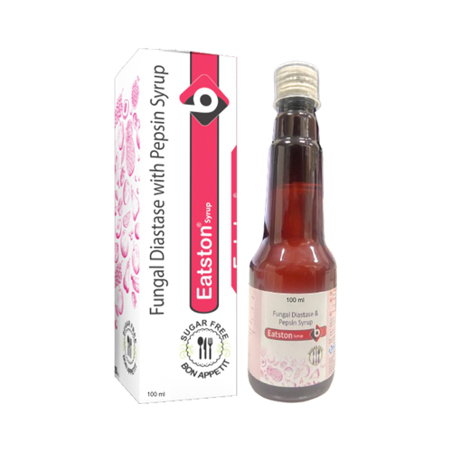 Product Name: EATSTON, Compositions of Fungal Diastase With Pepsin Syrup  are Fungal Diastase With Pepsin Syrup  - Biopolis Lifesciences Private Limited