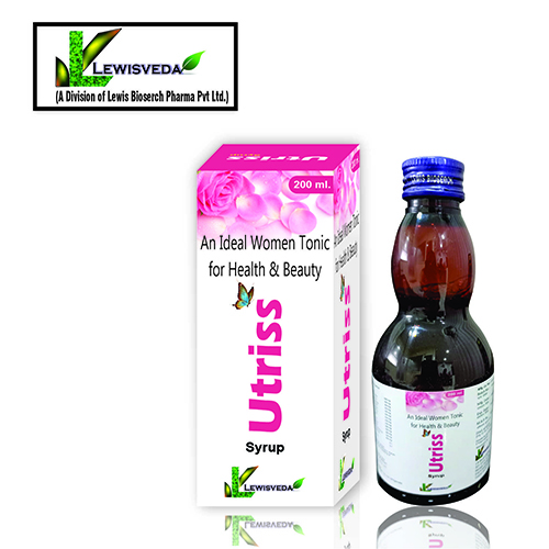 Product Name: Utriss, Compositions of An Ideal woman tonic for Health & Beauty are An Ideal woman tonic for Health & Beauty - Lewis Bioserch Pharma Pvt. Ltd