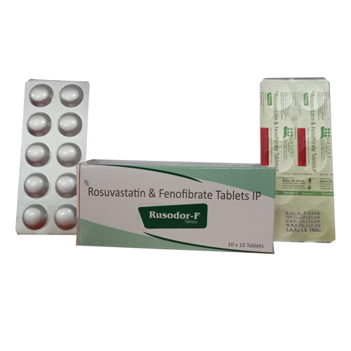 Product Name: RUSODOR F, Compositions of Rosuvastatin & Fenofibrate Tablets IP are Rosuvastatin & Fenofibrate Tablets IP - Access Life Science