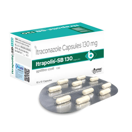 Product Name: ITRAPOLIS SB 130, Compositions of Itraconazole Capsules 130 mg are Itraconazole Capsules 130 mg - Biopolis Lifesciences Private Limited