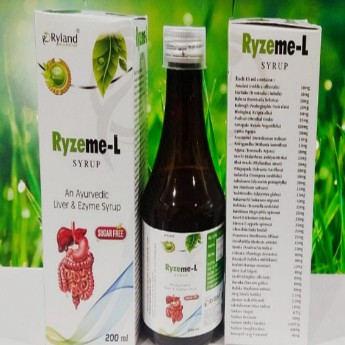 Product Name: Ryzeme L, Compositions of An Ayurvedic LIver & Ezyme Syrup  are An Ayurvedic LIver & Ezyme Syrup  - Ryland Health Care