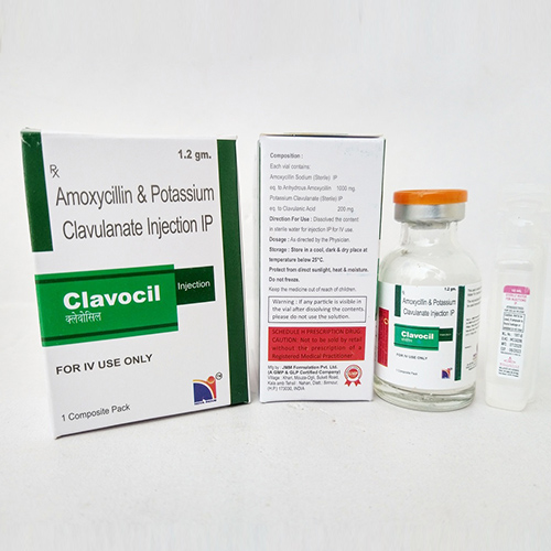 Product Name: Clavocil, Compositions of are Amoxicyllin &  Potassium Clavunate Injection IP - Nova Indus Pharmaceuticals