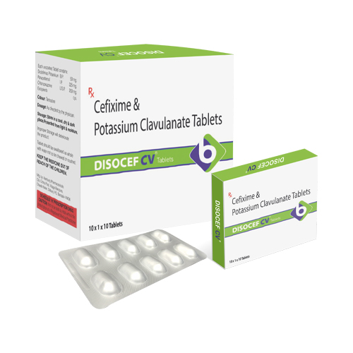 Product Name: DISOCEF CV, Compositions of Cefixime & Potassium Clavulanate Tablets  are Cefixime & Potassium Clavulanate Tablets  - Biopolis Lifesciences Private Limited