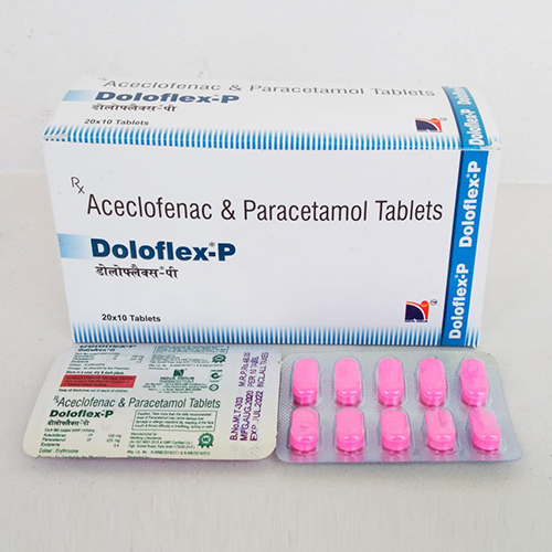 Product Name: Doloflex P, Compositions of are Aceclofenac & Paracetamol Tablets - Nova Indus Pharmaceuticals