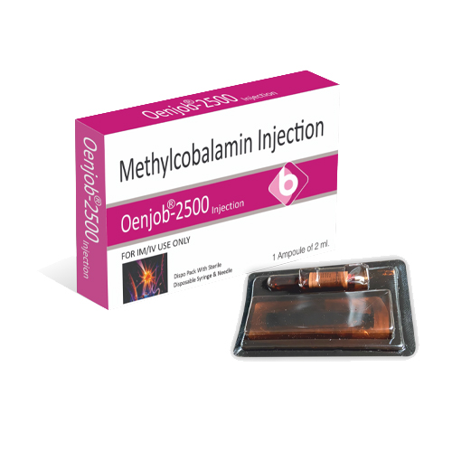 Product Name: OENJOB 2500, Compositions of Methylcobalamin Injection  are Methylcobalamin Injection  - Biopolis Lifesciences Private Limited