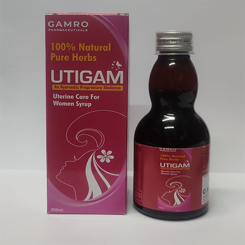 Product Name: Utigam, Compositions of Utigam are Uterine Care For Women Syrup - Gamro Pharmaceuticals