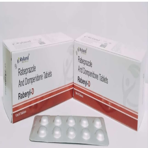 Product Name: Raberyl D, Compositions of Rabeprazole And Domperidone Tablets  are Rabeprazole And Domperidone Tablets  - Ryland Health Care