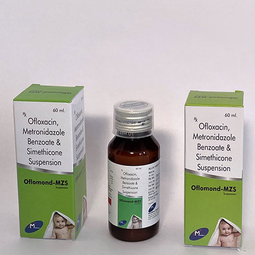 Product Name: Oflomond MZS, Compositions of Oflomond MZS are Ofloxacin Metronidazole Benzoate & Simethicone - Mondove Biotech Pvt Ltd