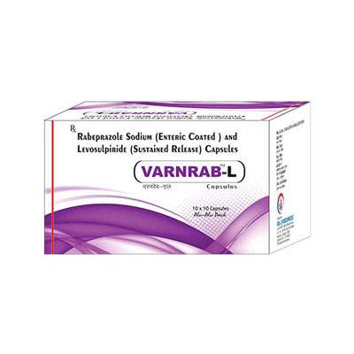 Product Name: Varnrab L, Compositions of Varnrab L are Rabeprazole Sodium and levosulpiride Capsules - SB LIFESCIENCES