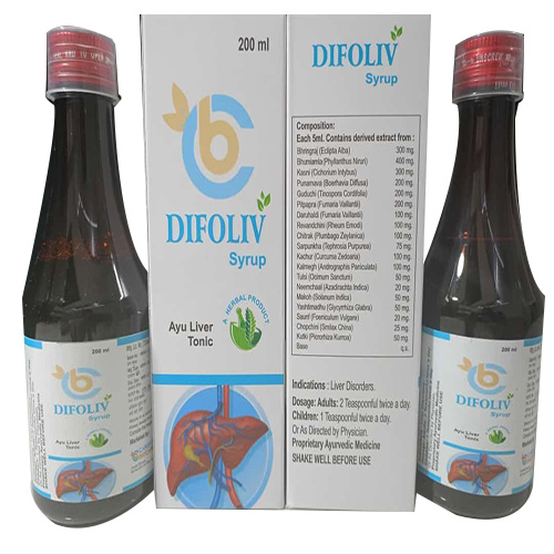 Product Name: Difoliv , Compositions of Ayu liver Tonic are Ayu liver Tonic - Cardiff Biocare