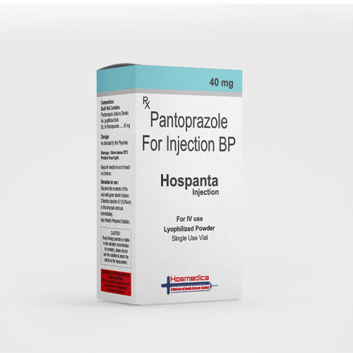 Product Name: HOSPANTA, Compositions of HOSPANTA are Pantoprazole For Injection BP - Health Biotech Limited