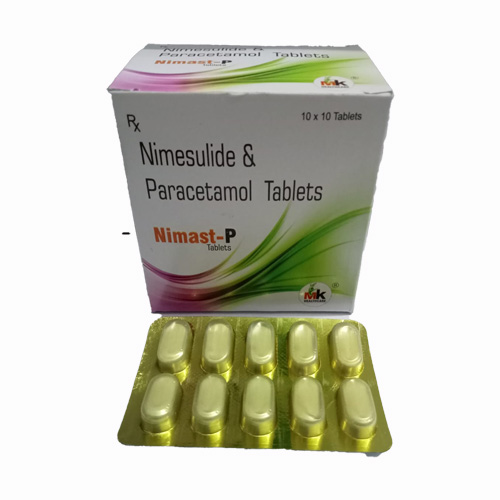 Product Name: Nimast P Tablets, Compositions of Nimast P Tablets are Nimesulide & Paracetamol Tablets - MK Healthcare