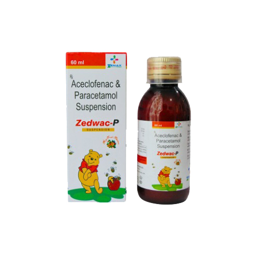 Product Name: Zedwac P, Compositions of Zedwac P are Aceclofenac & Paracetamol Suspension - Zemax Pharma