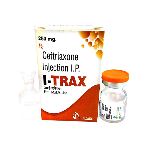 Product Name: I TRAX, Compositions of I TRAX are Ceftriaxone Injection IP - Insta Care Lifesciences