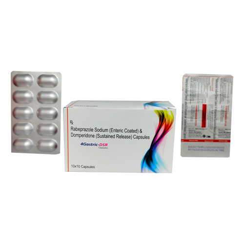 Product Name: 4 GASTRIC DSR, Compositions of Rabeprazole Sodium (Enteric Coated) & Domperidone (Sustained Release) Capsules are Rabeprazole Sodium (Enteric Coated) & Domperidone (Sustained Release) Capsules - Access Life Science