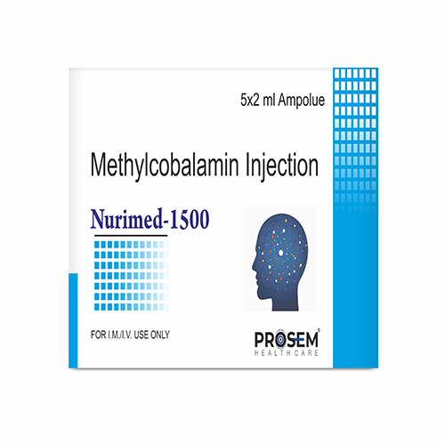 Product Name: Nurimed 1500, Compositions of Nurimed 1500 are Methylcobalamin Injection - Prosem Healthcare