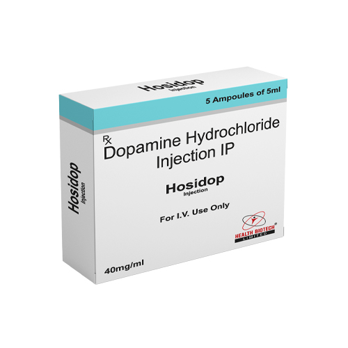 Product Name: Hosidop, Compositions of Hosidop are Dopamine Hydrochloride Injection IP - Health Biotech Limited