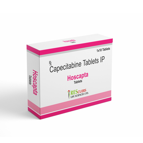 Product Name: Hoscapta, Compositions of Hoscapta are Capecitabine Tablets IP - Health Biotech Limited