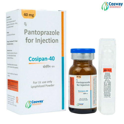 Product Name: COSIPAN 40, Compositions of COSIPAN 40 are Pantoprozole  40 mg - Cosway Biosciences