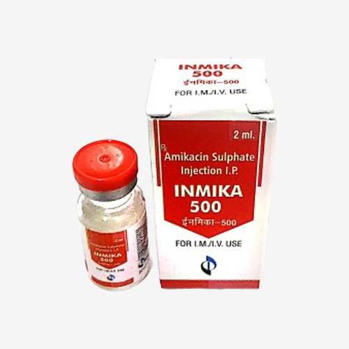 Product Name: INMIKA 500, Compositions of INMIKA 500 are Amikacin Sulphate Injection IP - Insta Care Lifesciences