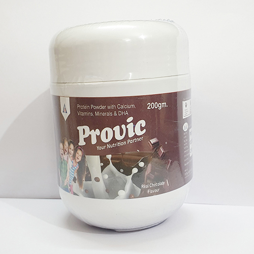 Product Name: Provic, Compositions of Provic are Protein powder with Calcium Vitamins Minerals & DHA - Avico Healthcare Pvt Ltd