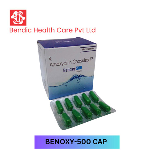 Product Name: BENOXY 500, Compositions of Amoxycillin Capsules IP are Amoxycillin Capsules IP - Bendic Healthcare Private Limited