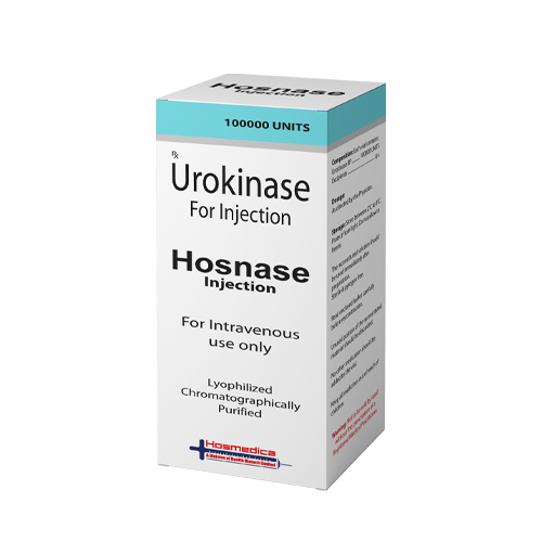 Product Name: HOSNASE, Compositions of HOSNASE are Urokinase For Injection - Health Biotech Limited