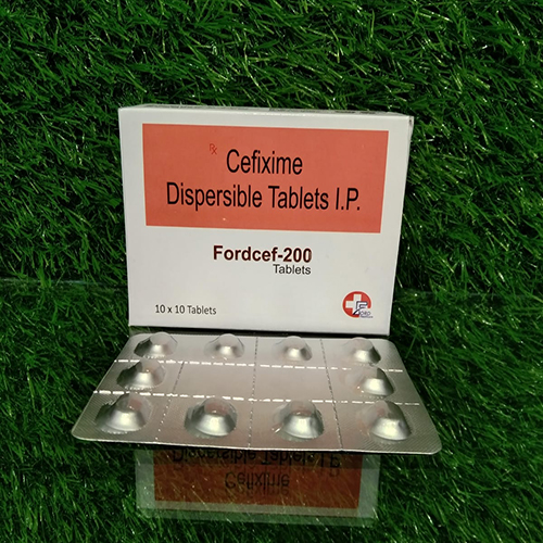 Product Name: Fordcef 200, Compositions of are Cefixime Dispersible Tablets I.P. - Crossford Healthcare