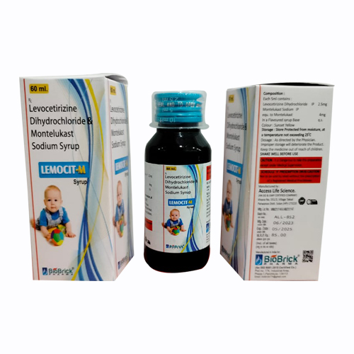 Product Name: LEMOCIT M, Compositions of Levocetirizine Dihydrochloride & Montelukast Sodium Syrup are Levocetirizine Dihydrochloride & Montelukast Sodium Syrup - Access Life Science