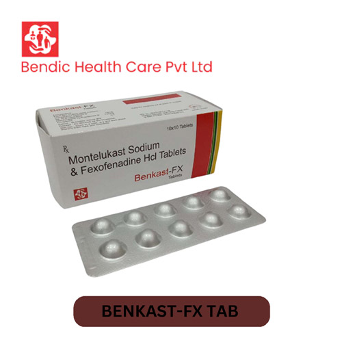 Product Name: BENKAST FX, Compositions of BENKAST FX are Montelukast Sodium & Fexofenadine Hcl Tablets - Bendic Healthcare Private Limited