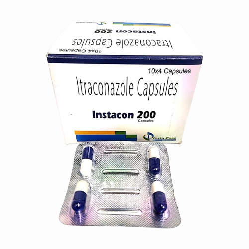 Product Name: INSTACON 200, Compositions of INSTACON 200 are Itraconazole Capsules - Insta Care Lifesciences