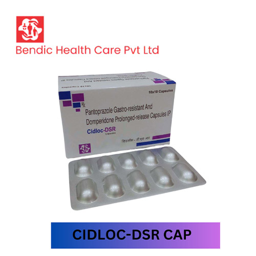 Product Name: CIDLOC DSR, Compositions of are Pantoprazole Gastro-REsistant And Domperidone Prolonged-Release Capsule IP - Bendic Healthcare Private Limited