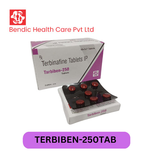 Product Name: TARBIBEN 250, Compositions of Terbinafine Tablets IP  are Terbinafine Tablets IP  - Bendic Healthcare Private Limited