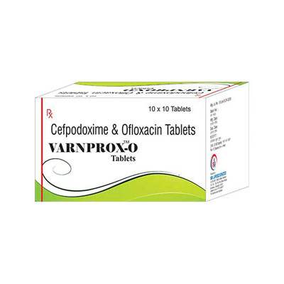 Product Name: Varnprox O, Compositions of Varnprox O are Cefpodoxime & Ofloxacin Tablets - SB LIFESCIENCES