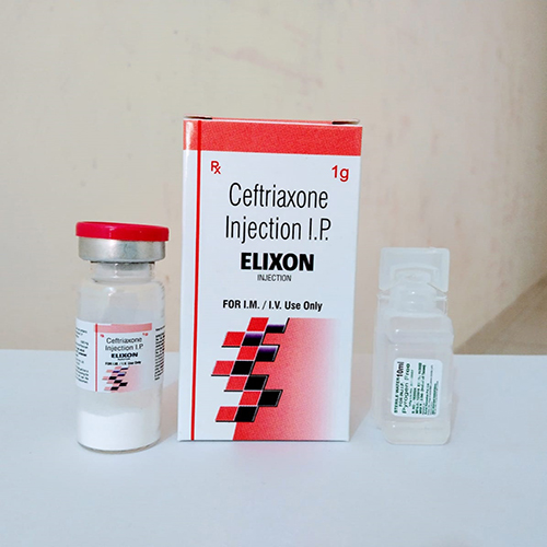 Product Name: ELIXON, Compositions of are Ceftriaxone Injection IP - Elisun Biotech