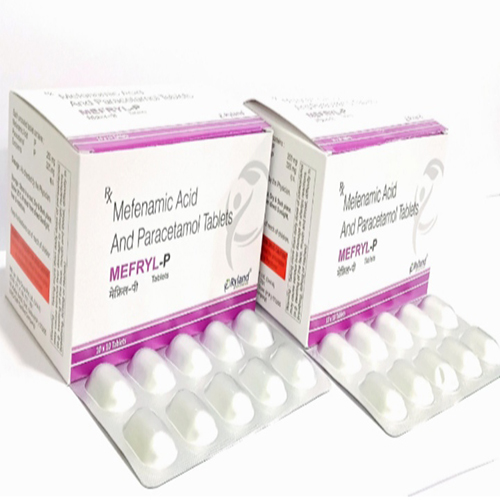 Product Name: Mefryl p, Compositions of Mefenamic Acid And Paracetamol Tablets  are Mefenamic Acid And Paracetamol Tablets  - Ryland Health Care