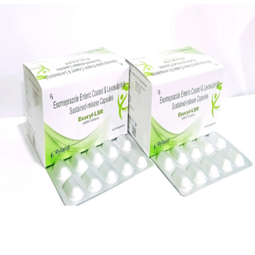 Product Name: Esoryl DSR, Compositions of Esomeprazole Enteric Coated & Levosulpiride Sustained-Release Capsules  are Esomeprazole Enteric Coated & Levosulpiride Sustained-Release Capsules  - Ryland Health Care