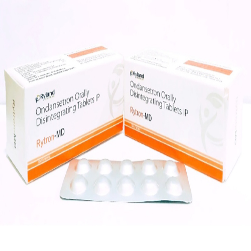 Product Name: Rytron MD, Compositions of Rytron MD are Ondansetron Orally Disintegrating tablets IP  - Ryland Health Care