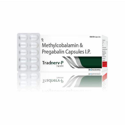 Product Name: Tradnerv P, Compositions of Tradnerv P are Methylcobalamin & Pregabalin Capsules I.P. - Biodiscovery Lifesciences Private Limited