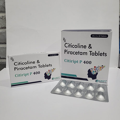 Citiript P 400 - Citicoline & Piracetam Tablets - Kript